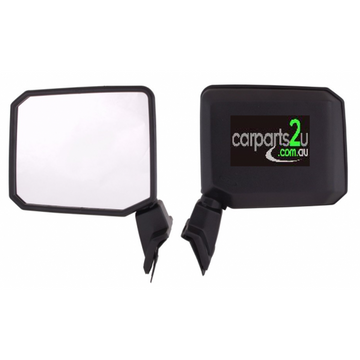LEFT FRONT DOOR MIRROR TO SUIT TOYOTA LANDCRUISER 70 SERIES 11/1984–8/1999