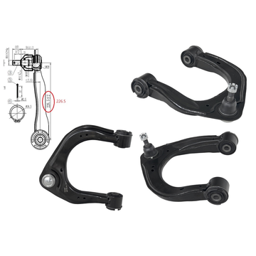 LEFT FRONT UPPER CONTROL ARM TO SUIT MAZDA BT-50 UR 9/2015–6/2020