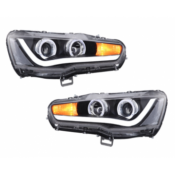 HEAD LIGHTS - PERFORMANCE SET TO SUIT MITSUBISHI LANCER CJ CF SEDAN 9/2007–12/2017