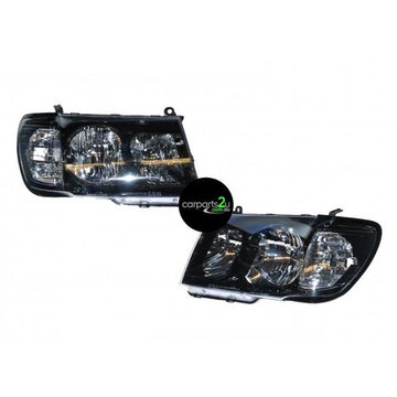 HEAD LIGHTS - PERFORMANCE SET TO SUIT TOYOTA LANDCRUISER 100 SERIES WAGON 1/1998–5/2005