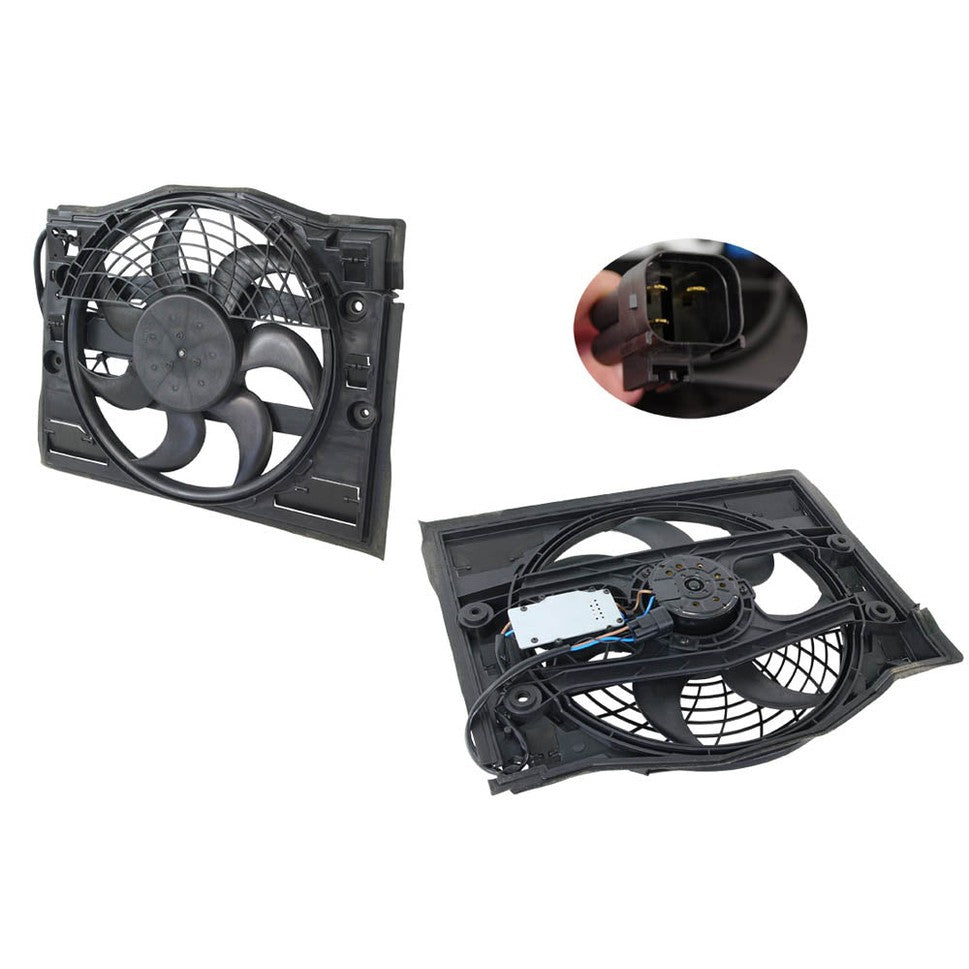 CONDENSER FAN ASSEMBLY TO SUIT BMW 3 SERIES E46 8/1998–8/2006