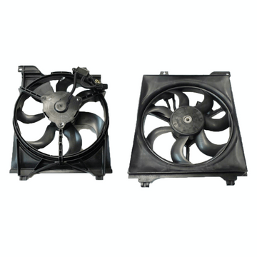 CONDENSER FAN ASSEMBLY TO SUIT KIA RIO JB 5/2005–6/2011