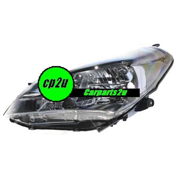 LEFT HEAD LIGHT TO SUIT TOYOTA YARIS HATCH ASCENT SX 7/2014–1/2017
