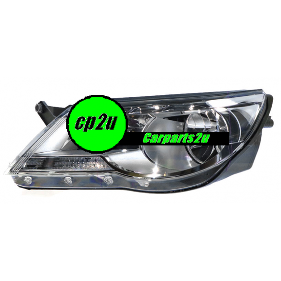 LEFT HEAD LIGHT TO SUIT VOLKSWAGEN TIGUAN 5N 5/2008–5/2011