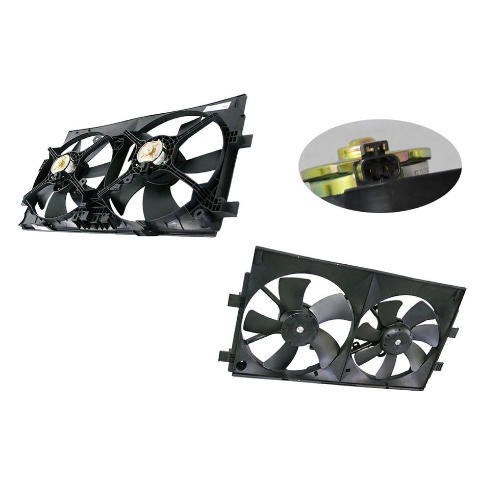 RADIATOR FAN ASSEMBLY TO SUIT MITSUBISHI LANCER CJ CF 9/2007–12/2017