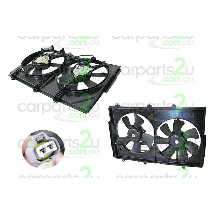 RADIATOR FAN ASSEMBLY TO SUIT MITSUBISHI OUTLANDER ZE WAGON 12/2002–10/2006