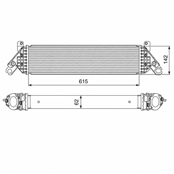INTERCOOLER TO SUIT MAZDA CX-5 WAGON KF MODELS BETWEEN 1/2022-CURRENT
