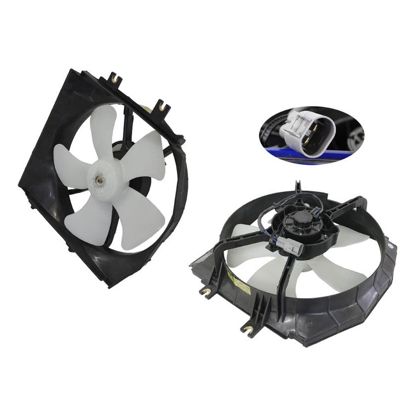 RADIATOR FAN ASSEMBLY TO SUIT MAZDA 323 BJ 8/1998–12/2003