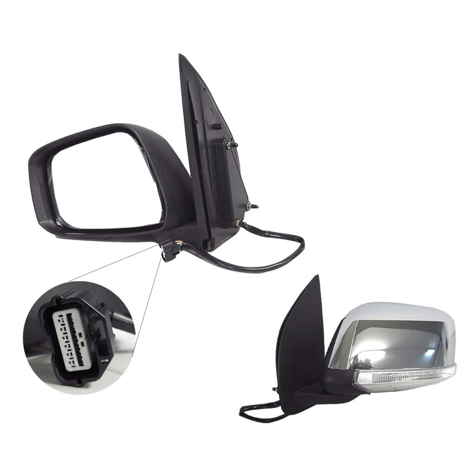 LEFT FRONT DOOR MIRROR TO SUIT NISSAN PATHFINDER R51 5/2005–10/2013