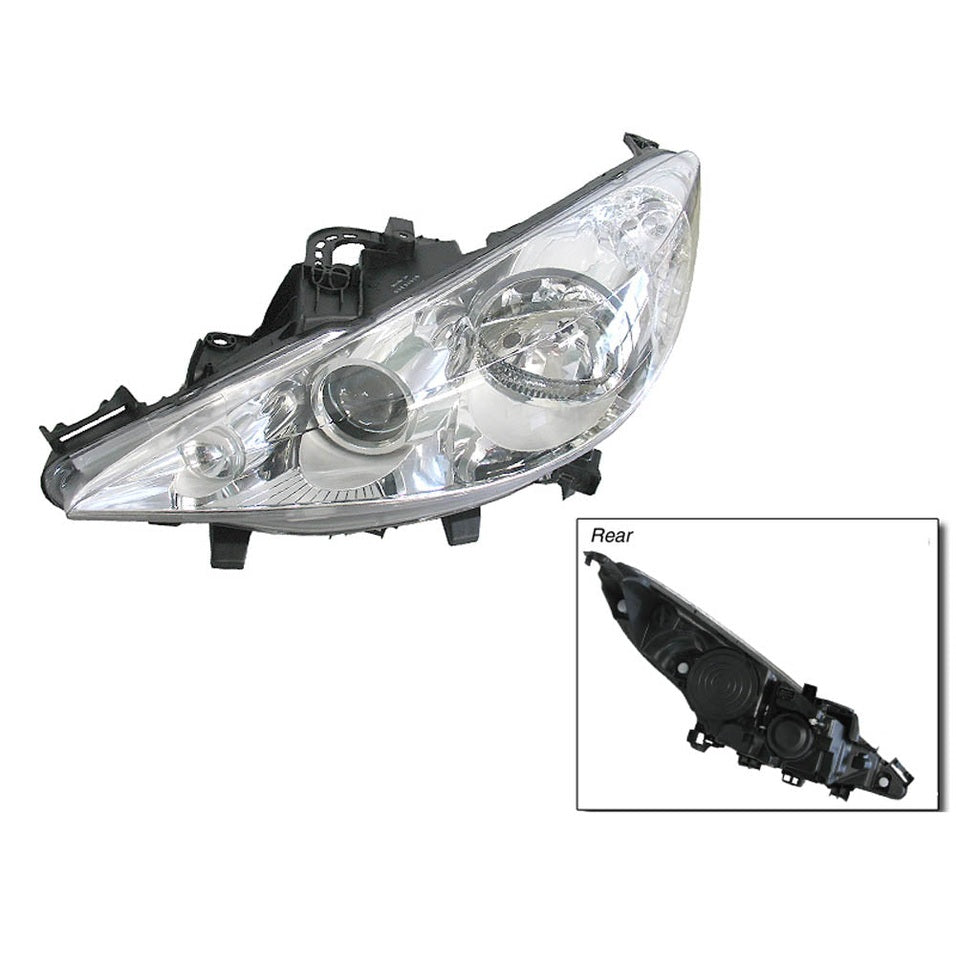 LEFT HEAD LIGHT TO SUIT PEUGEOT 207 A7 7/2007–11/2009