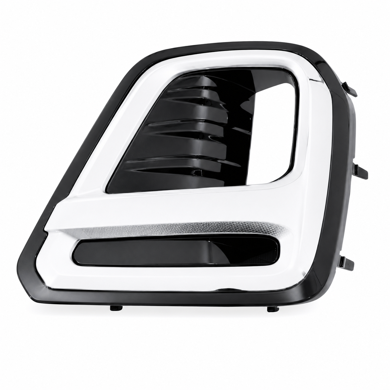 RIGHT FOG LIGHT COVER TO SUIT SUBARU FORESTER WAGON S5 2.5IS MODELS BETWEEN 7/2018-7/2021 (BLACK/CHROME SUIT RECTANGLE FOG)