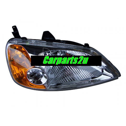 RIGHT HEAD LIGHT TO SUIT HONDA CIVIC ES SEDAN 10/2000–12/2002