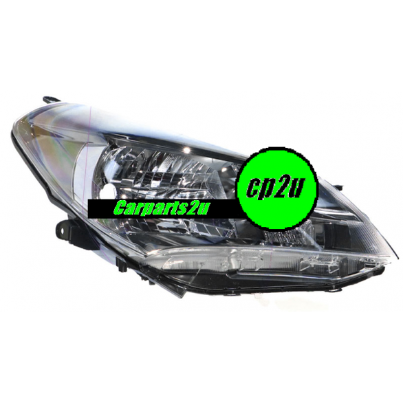 RIGHT HEAD LIGHT TO SUIT TOYOTA YARIS HATCH ASCENT SX 7/2014–1/2017