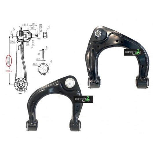 RIGHT UPPER CONTROL ARM TO SUIT FORD RANGER PX UTILITY 9/2011–5/2022
