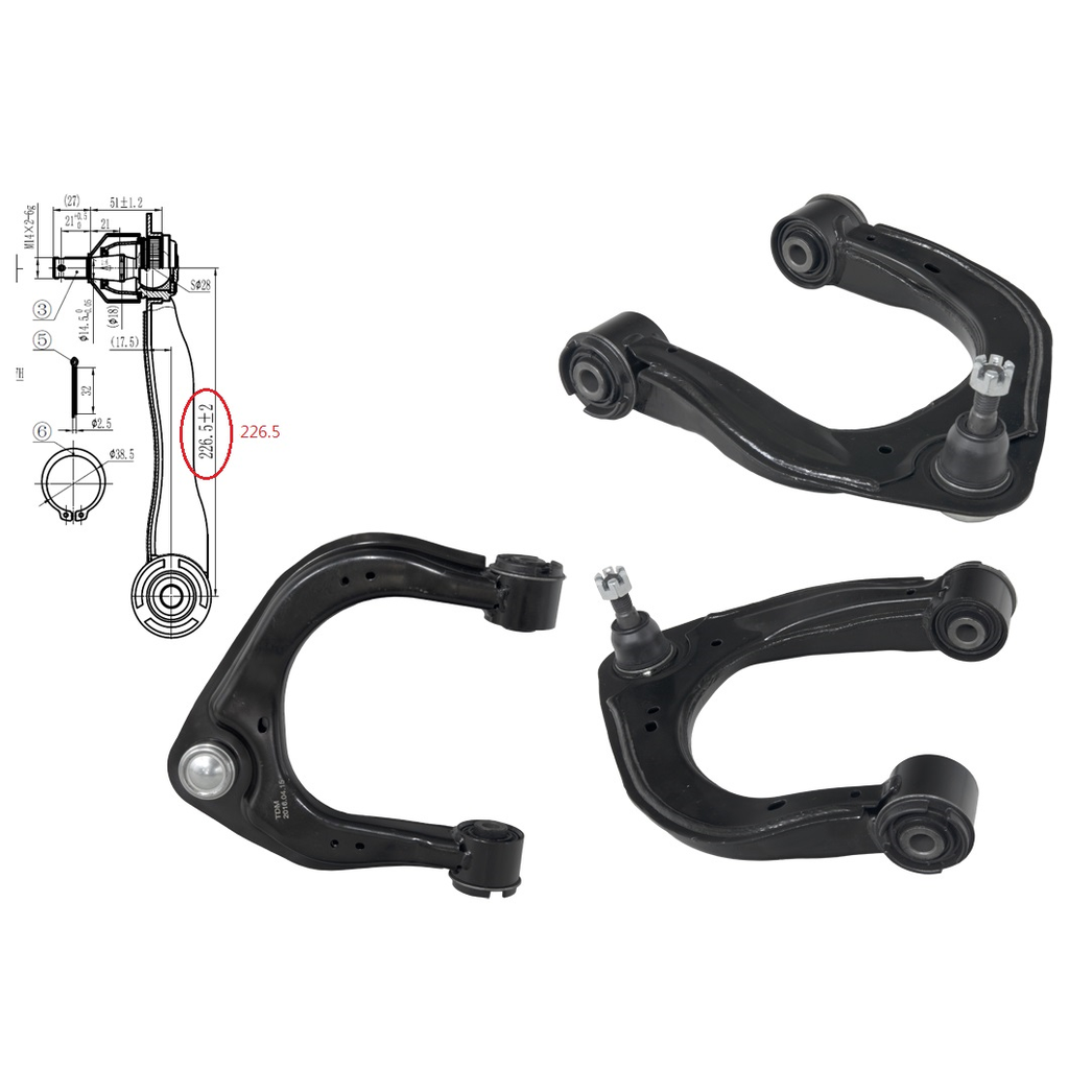 LEFT FRONT UPPER CONTROL ARM TO SUIT MAZDA BT-50 UR 9/2015–6/2020