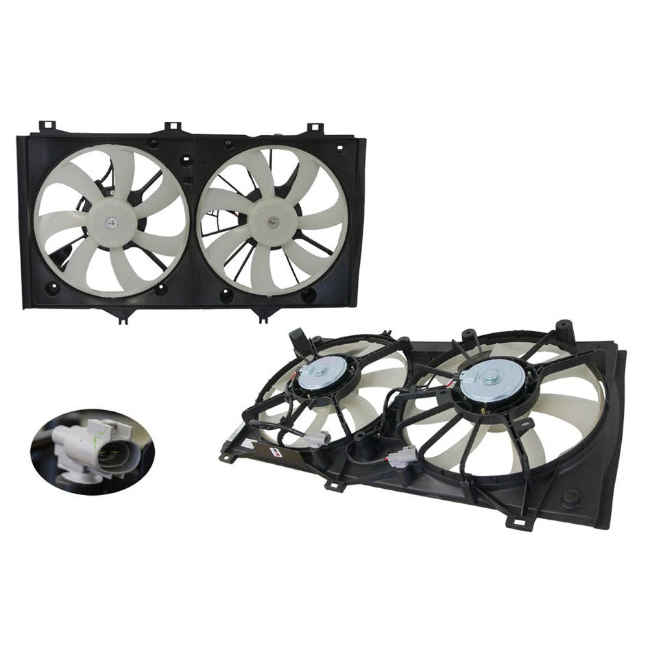 RADIATOR FAN ASSEMBLY TO SUIT TOYOTA CAMRY HYBRID SEDAN 1/2010–10/2011