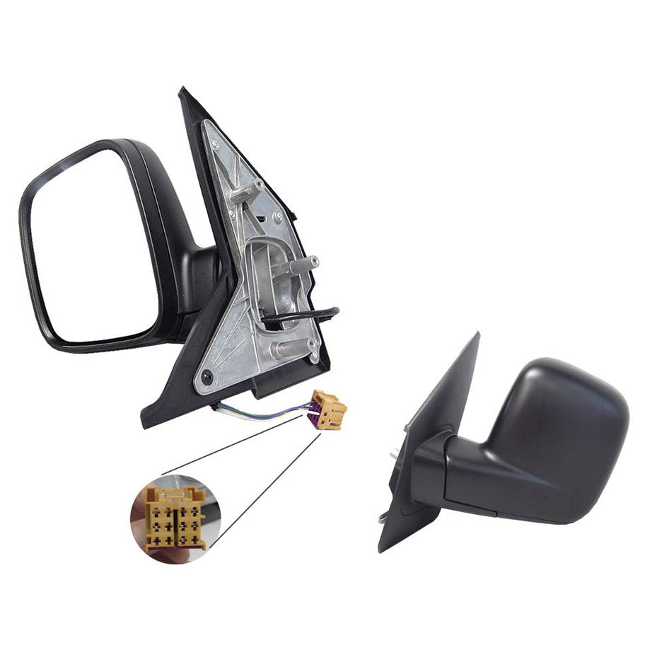 LEFT FRONT DOOR MIRROR TO SUIT VOLKSWAGEN TRANSPORTER T5 VAN 8/2004–9/2009